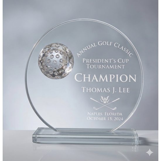 Duette Jade Crystal Golf Award