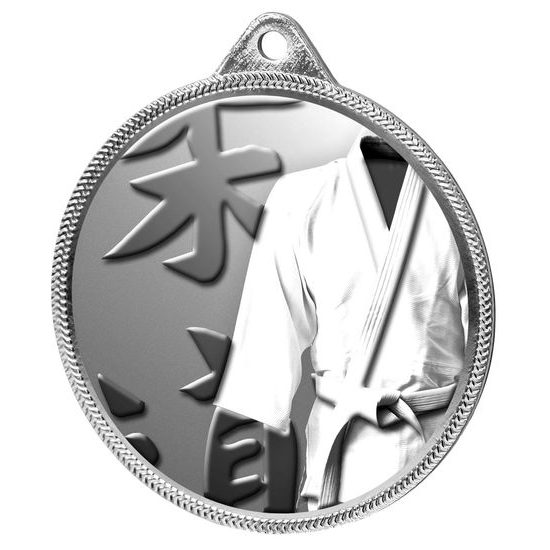 Martial Arts Kimono Classic Texture 3D Print Silver Medal