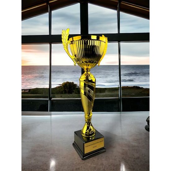 Denver Gold Cup on a Black PVC Base