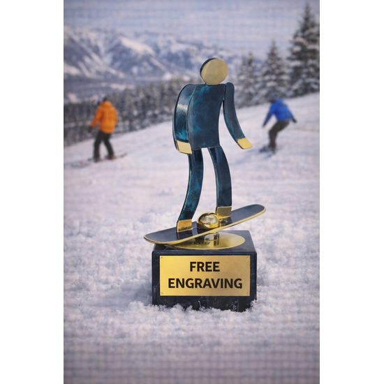 Toledo Snowboarding Handmade Metal Trophy