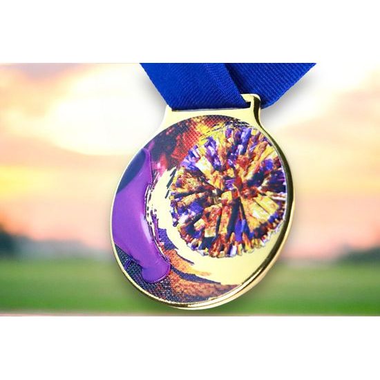 Sacul Cheerleader Color Texture 3D Print Medal