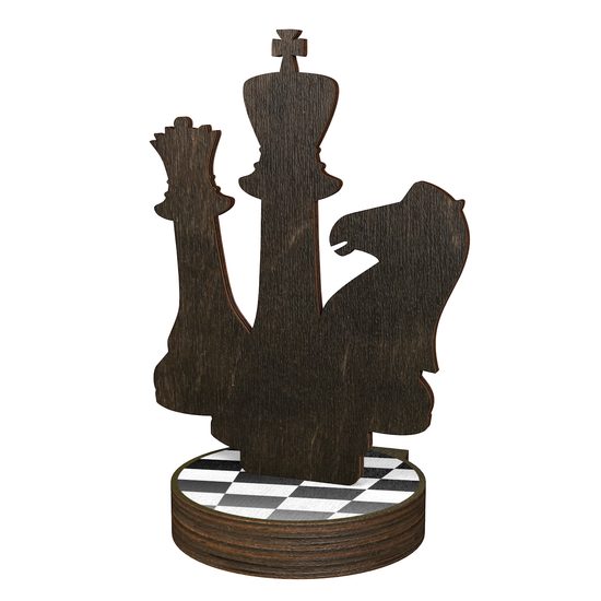 Grove Chess Real Wood Trophy