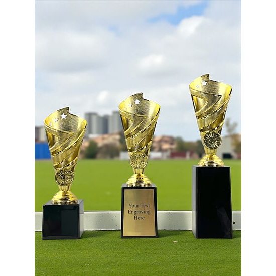 Spiral Star Gold Trophy