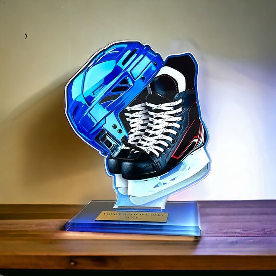 Cannes Printed Acrylic Ice Hockey 2 Trophy