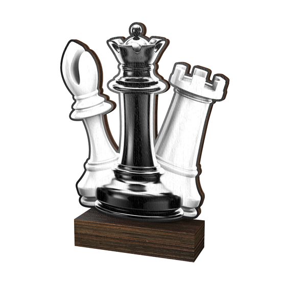 Sierra Classic Chess Real Wood Trophy