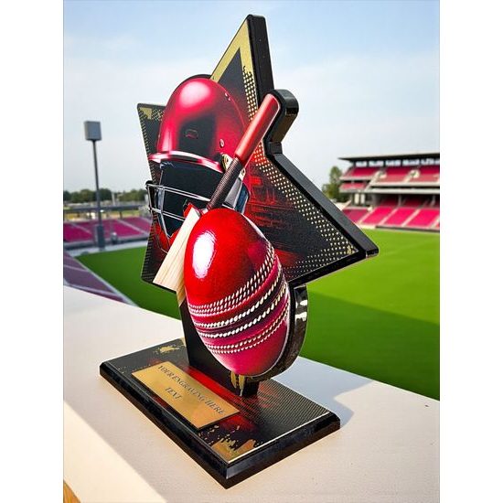Liano Stainless Steel Cricket Trophy