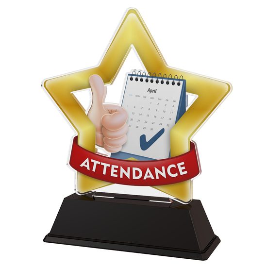 Mini Star Attendance Trophy