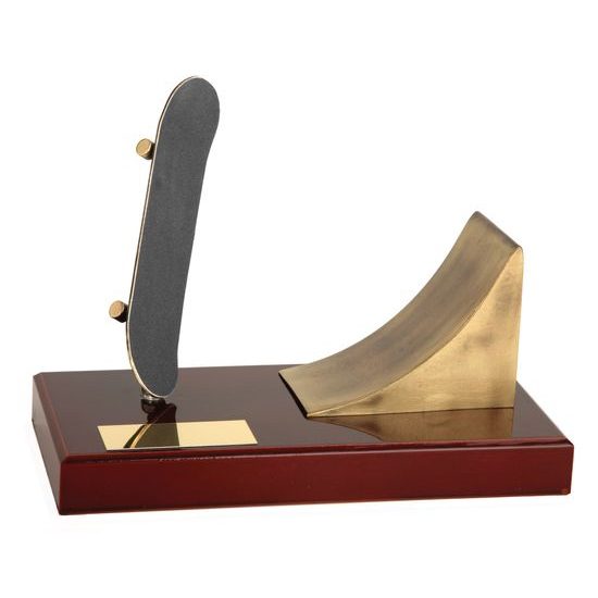 Skateboard Skate Park Handmade Metal Trophy