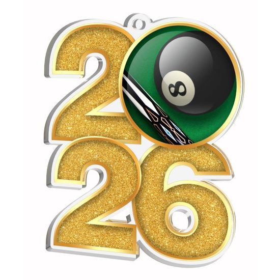 Snooker 2026 Acrylic Medal