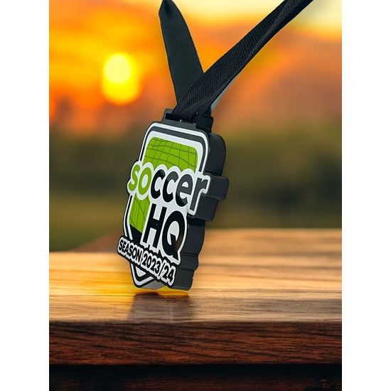 Nelson Black Acrylic Logo Medal