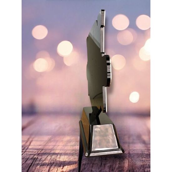 Infinity Metal & Black Acrylic Custom Award