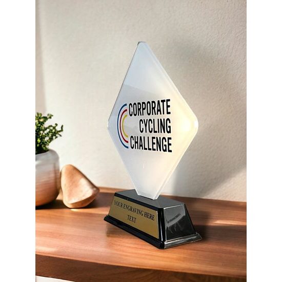 Poway Logo Custom Made Acrylic Award
