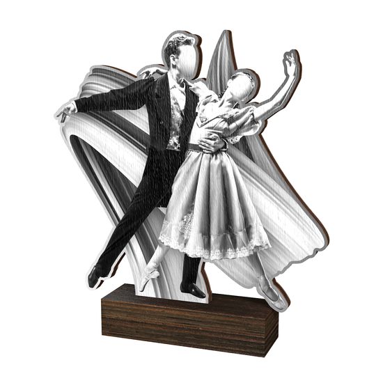 Sierra Classic Ballroom Dance Real Wood Trophy