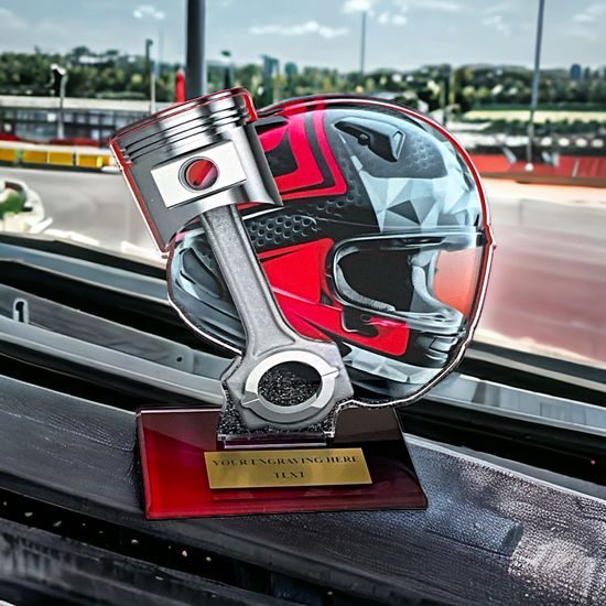 Cannes Printed Acrylic Moto Trophy