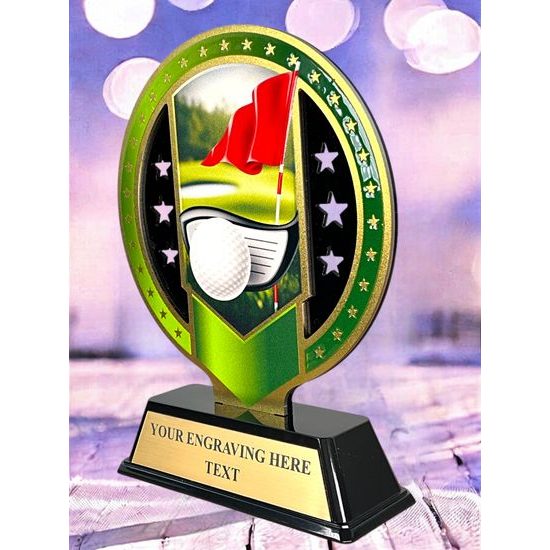 Sentinel Stainless Steel Golf Trophy