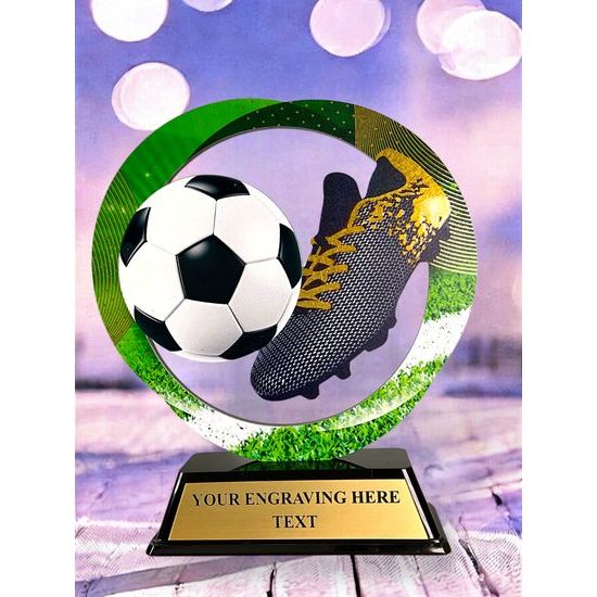 Onyx Stainless Steel Soccer Trophy