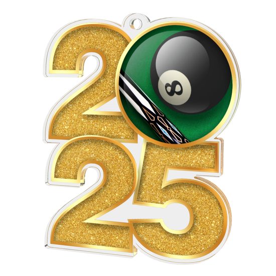 Snooker 2025 Acrylic Medal
