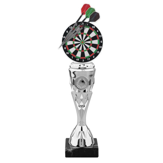 Silver Darts Acrylic Top Trophy