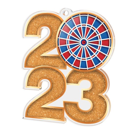 Darts Electric 2023 Acrylic Medal