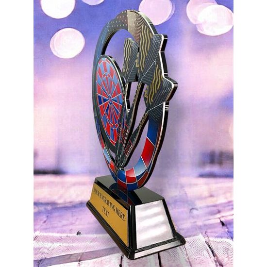 Onyx Stainless Steel Darts Trophy