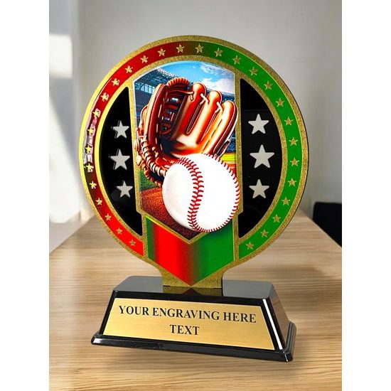 Sentinel Stainless Steel Baseball Trophy