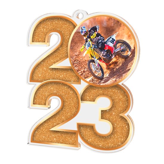 Motocross 2023 Acrylic Medal