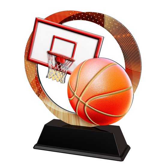 Onyx Stainless Steel Basketball Trophy