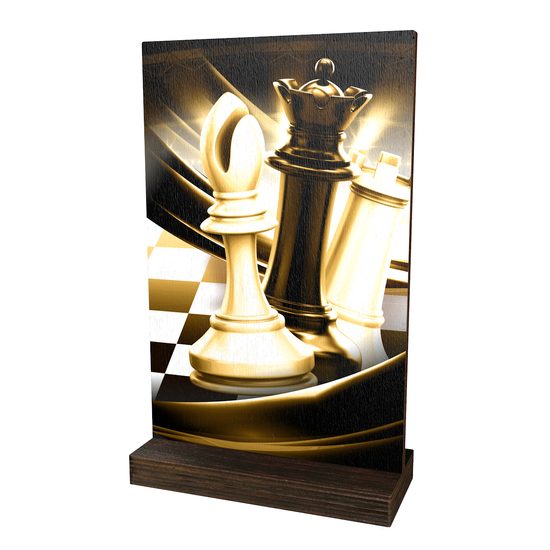 Sherwood Classic Chess Eco Friendly Wooden Trophy