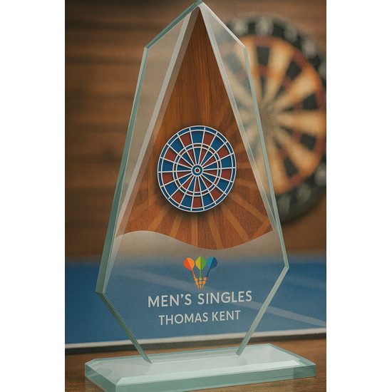 Levita Darts Electric Color Glass Award