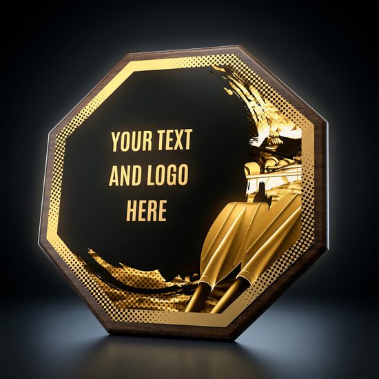 HEX Metal & Wood Water Sports Plaque