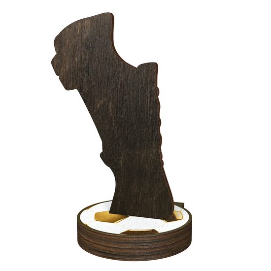 Grove Soccer Golden Boot Real Wood Trophy