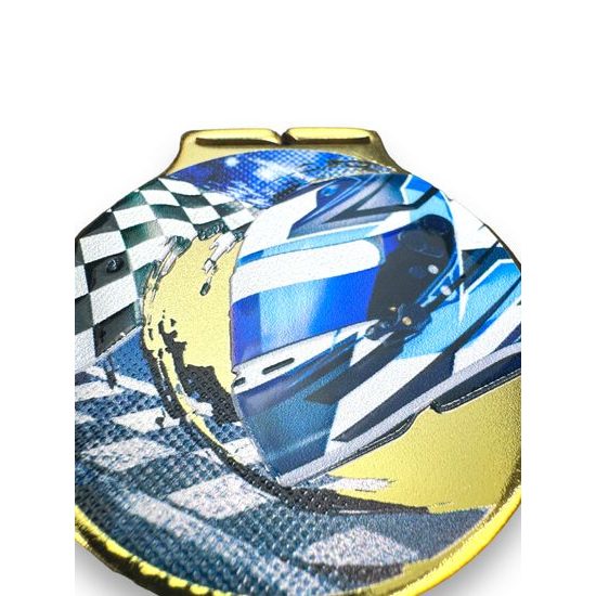 Sacul Motorsport Color Texture 3D Print Medal