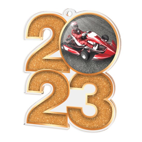 Go Karting 2023 Acrylic Medal