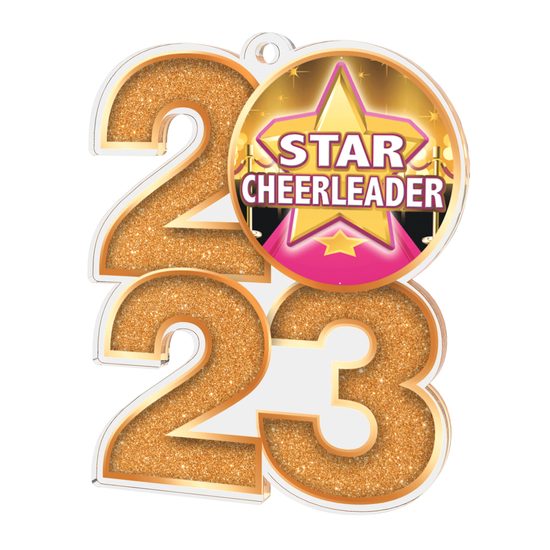 Cheerleader Star 2023 Acrylic Medal