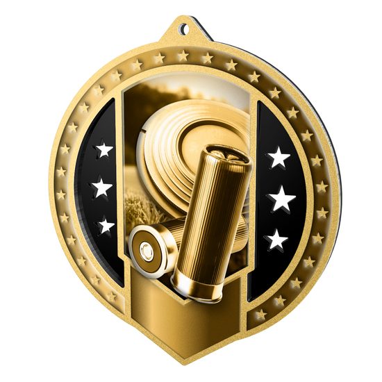 Noir Stainless Steel Shooting Classic Medal