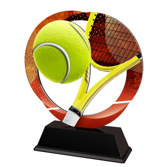 Onyx Stainless Steel Tennis Trophy