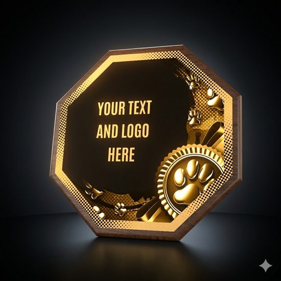 HEX Metal & Wood Cynology Plaque