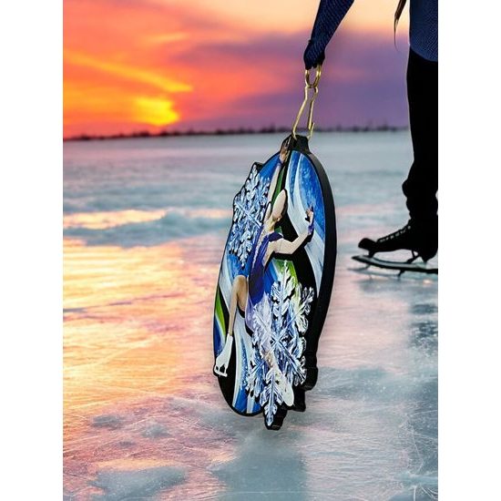 Rincon Black Acrylic Ice Skating Medal