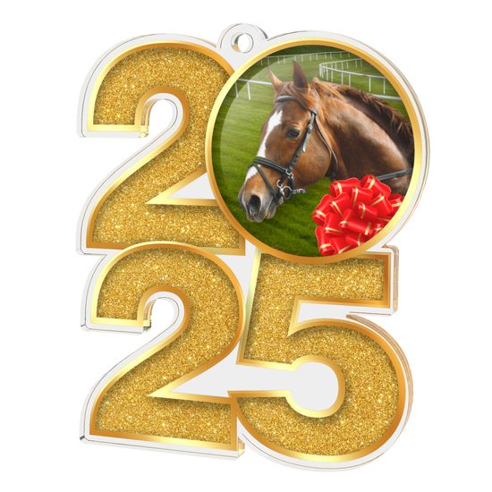 Horse Racing 2025 Acrylic Medal
