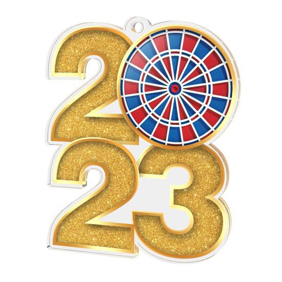 Darts Electric 2023 Acrylic Medal