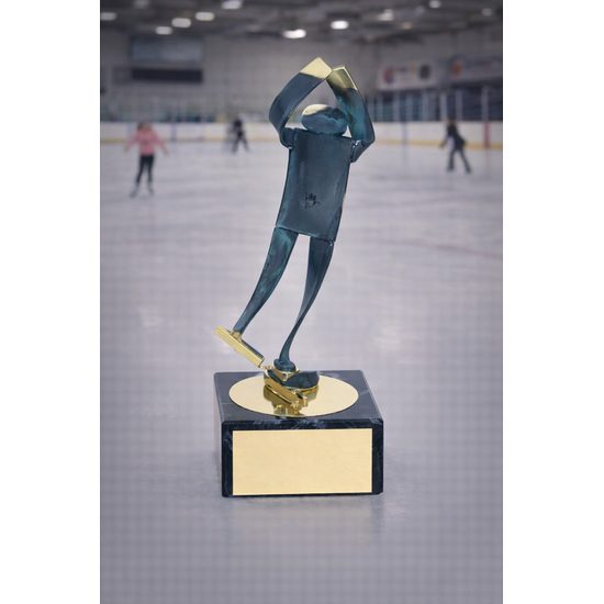 Toledo Ice Skating Handmade Metal Trophy