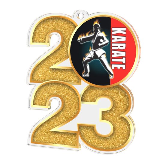 Karate 2023 Acrylic Medal