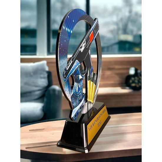 Onyx Stainless Steel Shooting Trophy