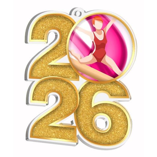 Gymnastics 2026 Acrylic Medal