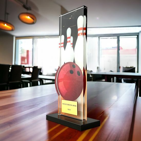 Apla Bowling Ball and Pins Trophy