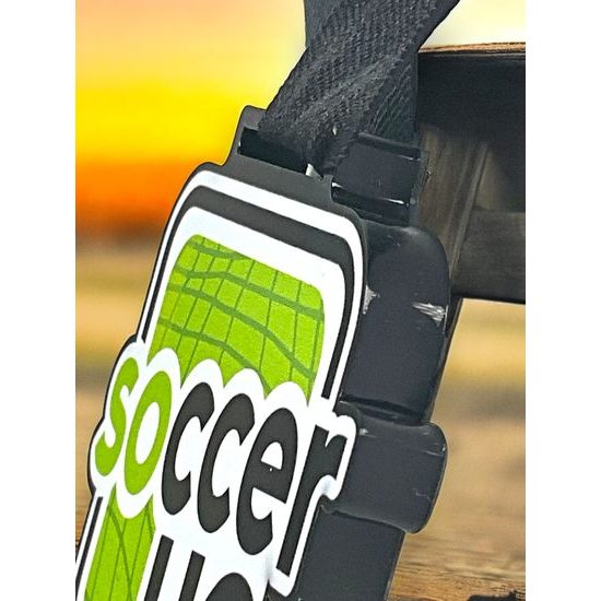 Nelson Black Acrylic Logo Medal