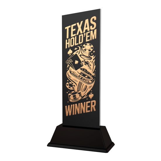 Shadowline Texas Hold’em Metal Poker Trophy