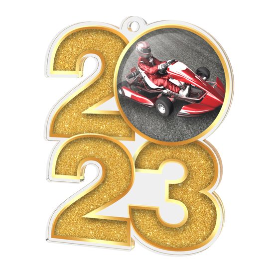 Go Karting 2023 Acrylic Medal