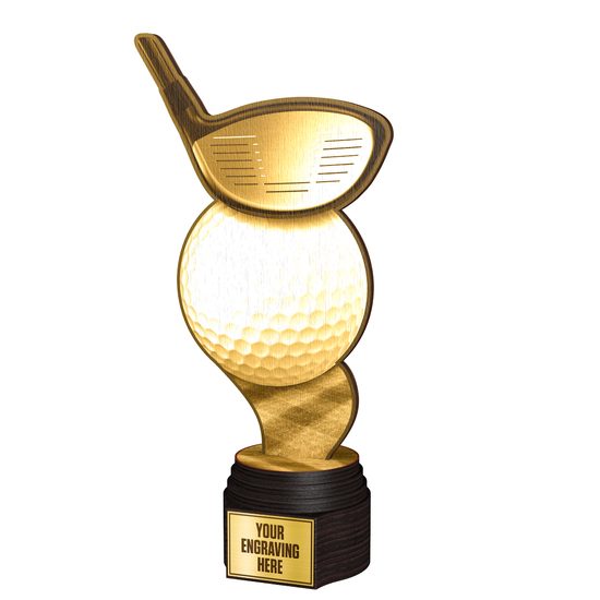 Frontier Classic Real Wood Golf Trophy