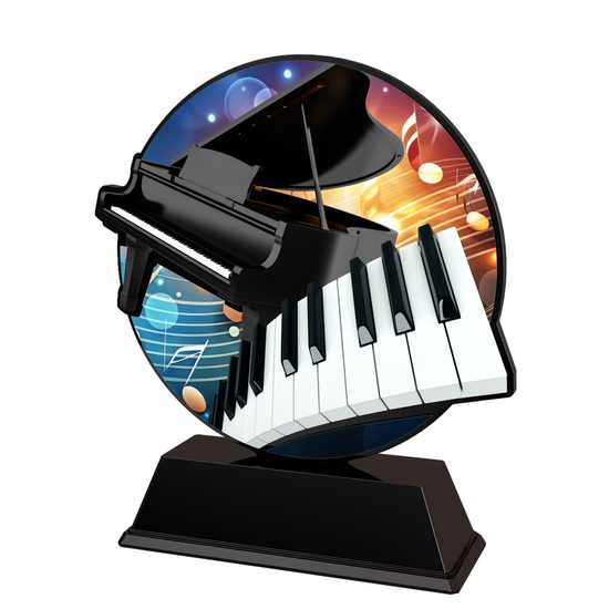 Roswell Black Acrylic Music Piano Trophy